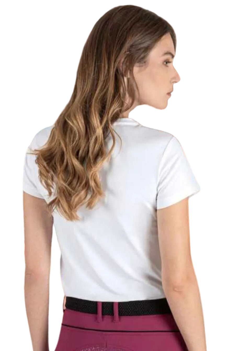 EQUILINE »T-Shirt Gigerg White / Violet
