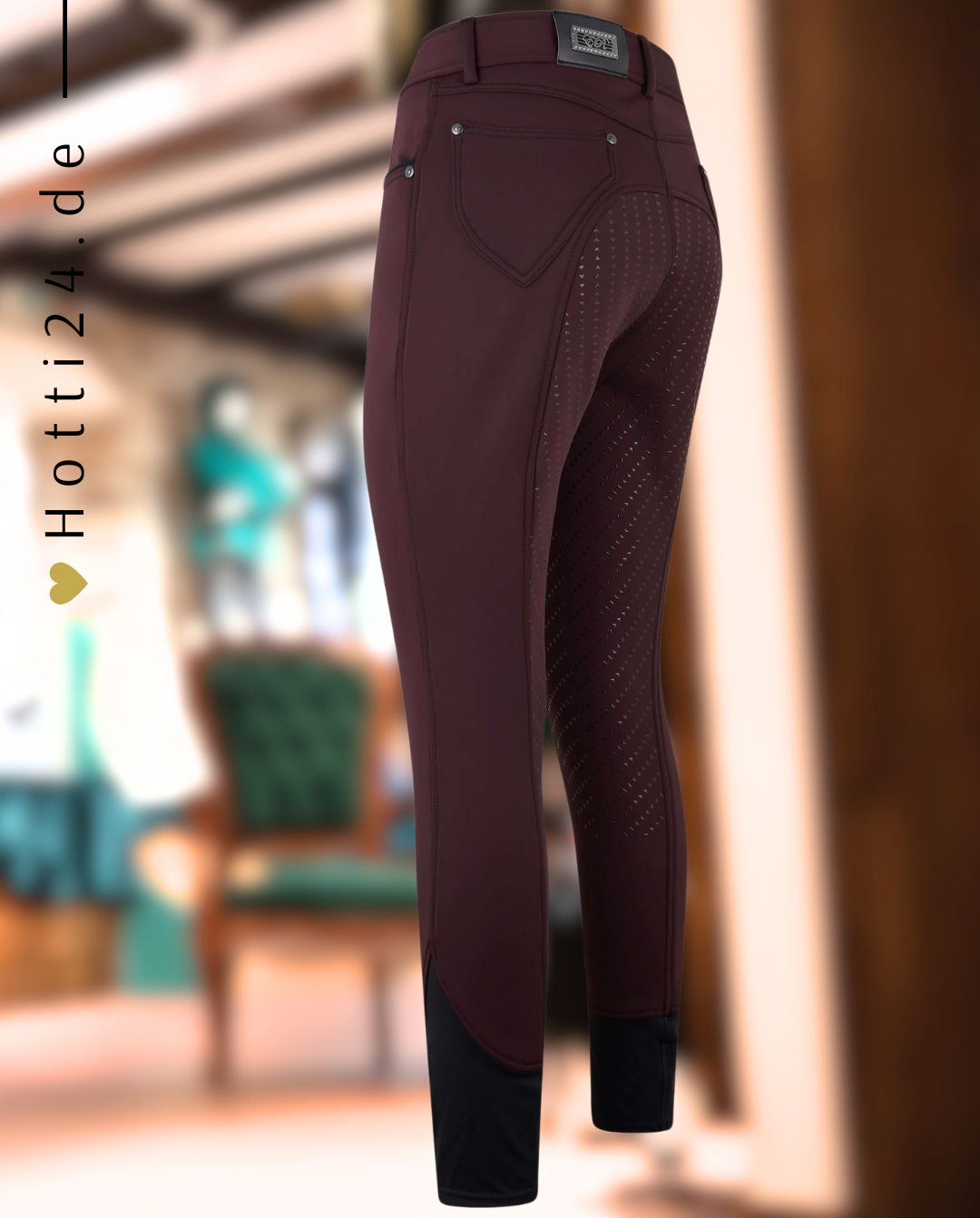 EURO STAR »Reithose ERLa Xantippe FullGrip Dark Plum