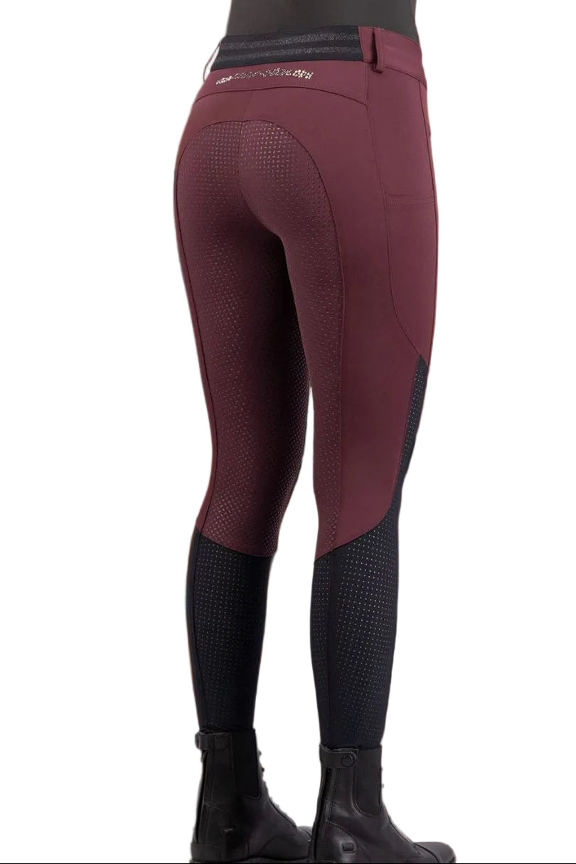 Euro Star »Reithose ESAirflow FullGrip Dark Berry