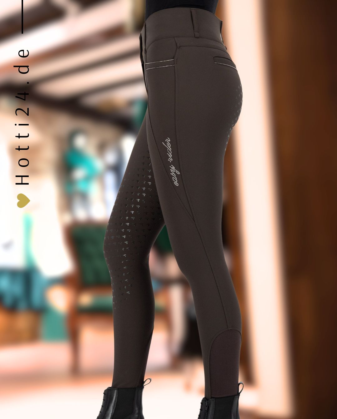 EURO STAR »Reithose ESAmara FullGrip Mocca