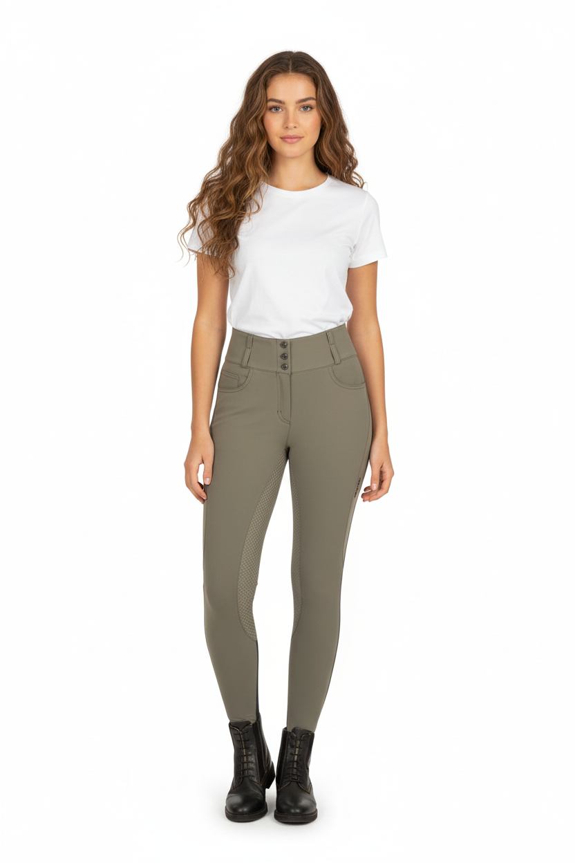 Euro Star »Riding Breeches ESIndigo Glam FullGrip Castor Grey