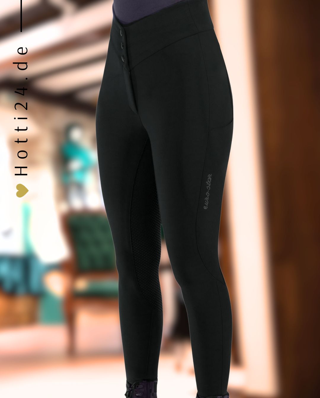 EURO STAR »Reithose ESQueen FullGrip Black