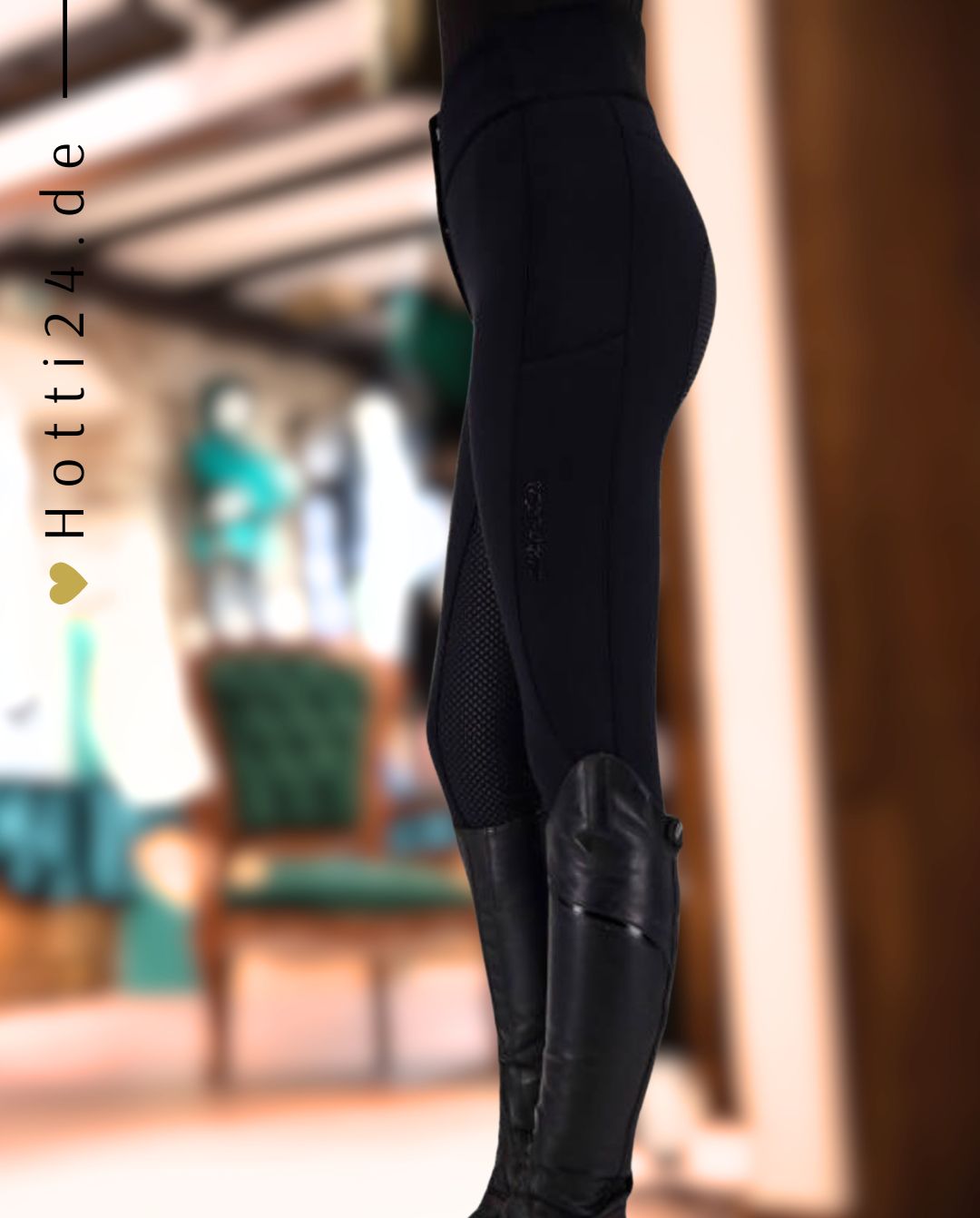 EURO STAR »Reithose ESQueen FullGrip Black