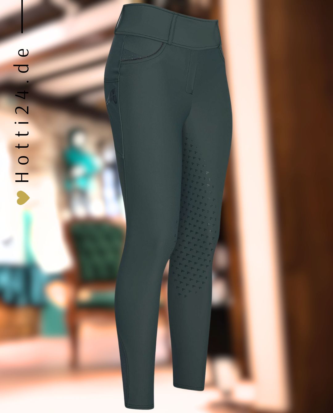 EURO STAR »Reitleggings ESMaxima FullGrip Dark Castor