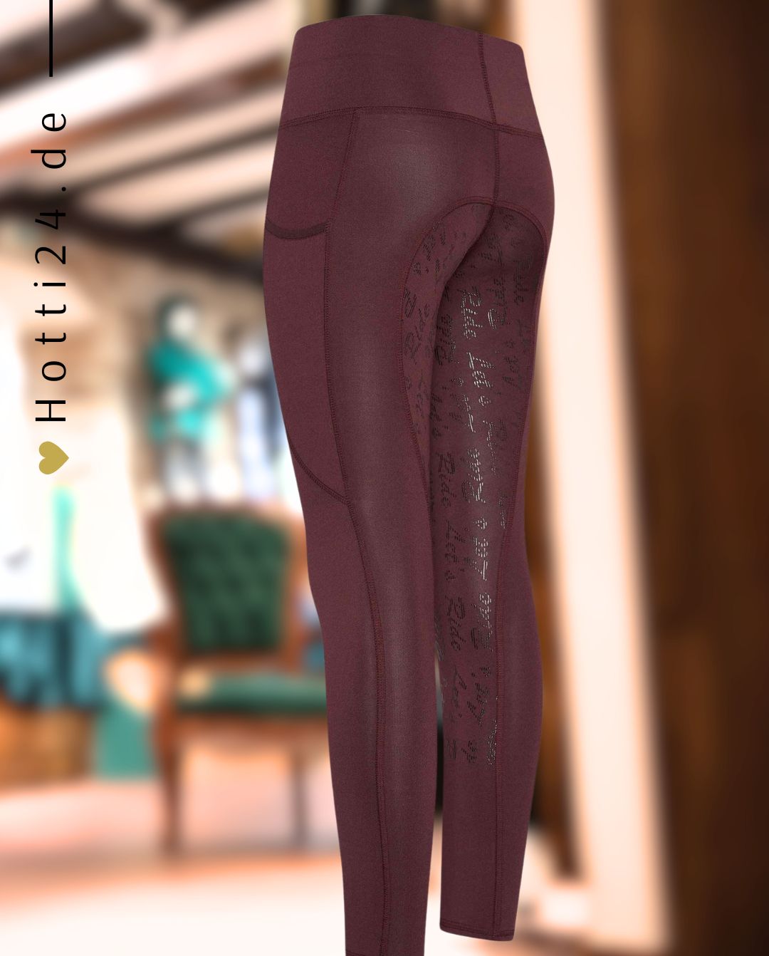 EURO STAR »Reitleggings ESDietse FullGrip Dark Berry