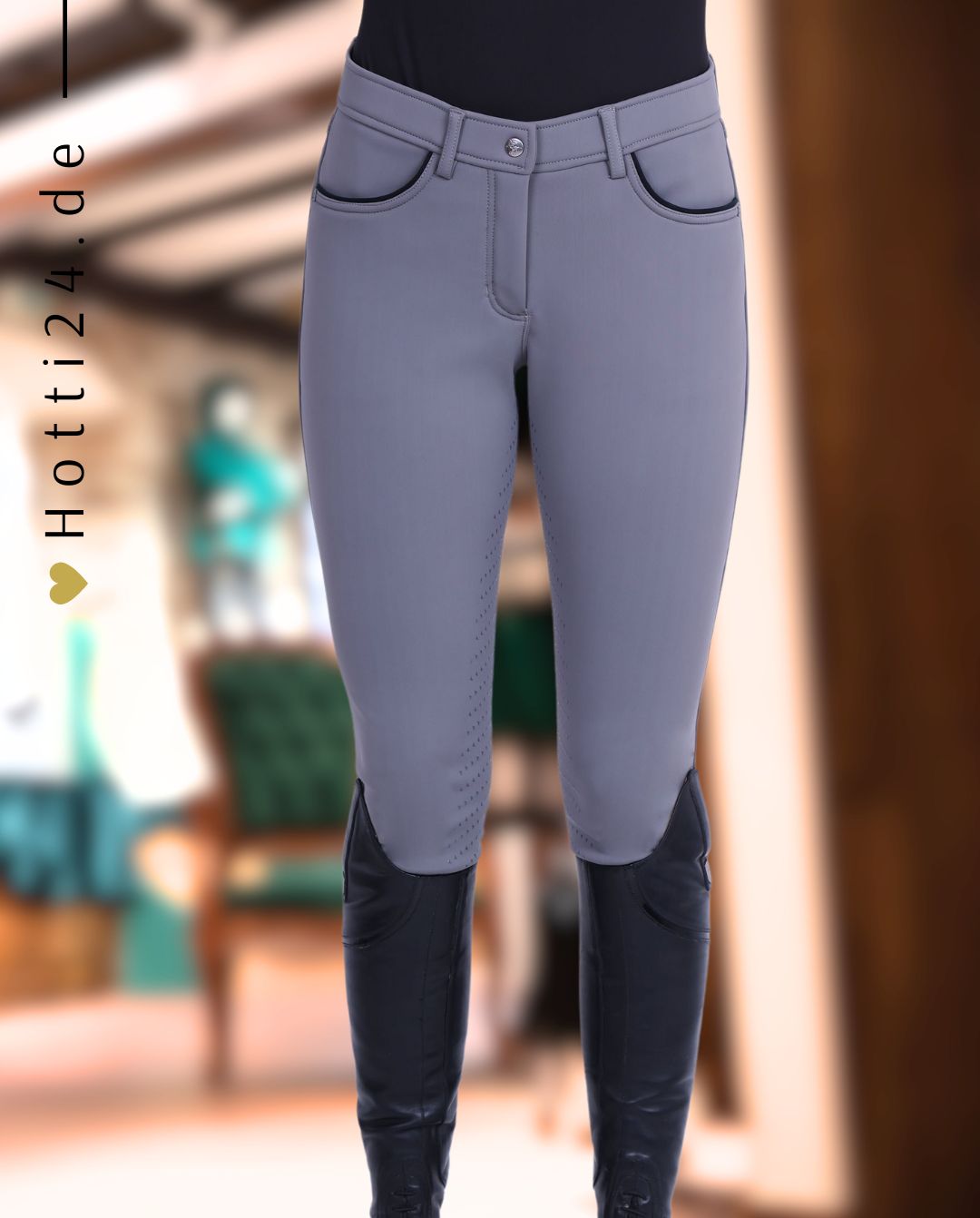 EURO STAR »Reithose ERLa Xantippe FullGrip Castor Grey