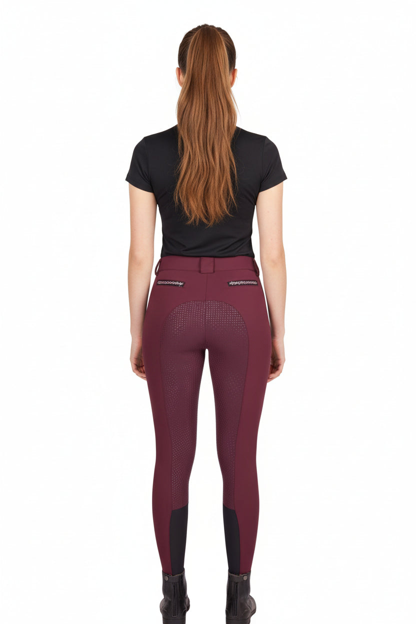 Euro Star »Reithose ESArista Diamond FullGrip Rouge