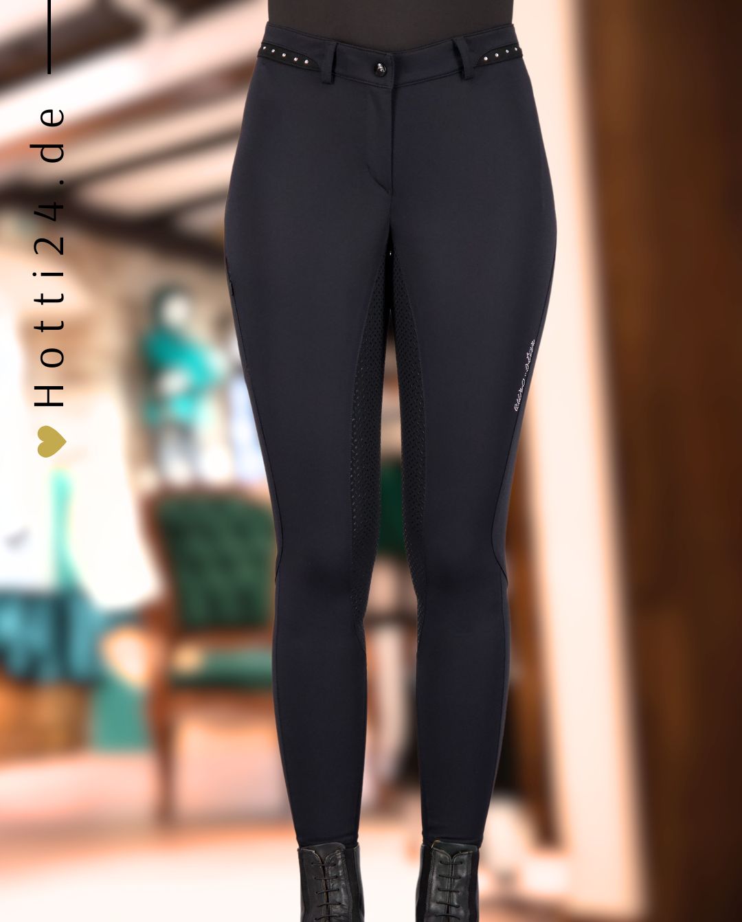 EURO STAR »Reithose ESEquitation Queen FullGrip Black