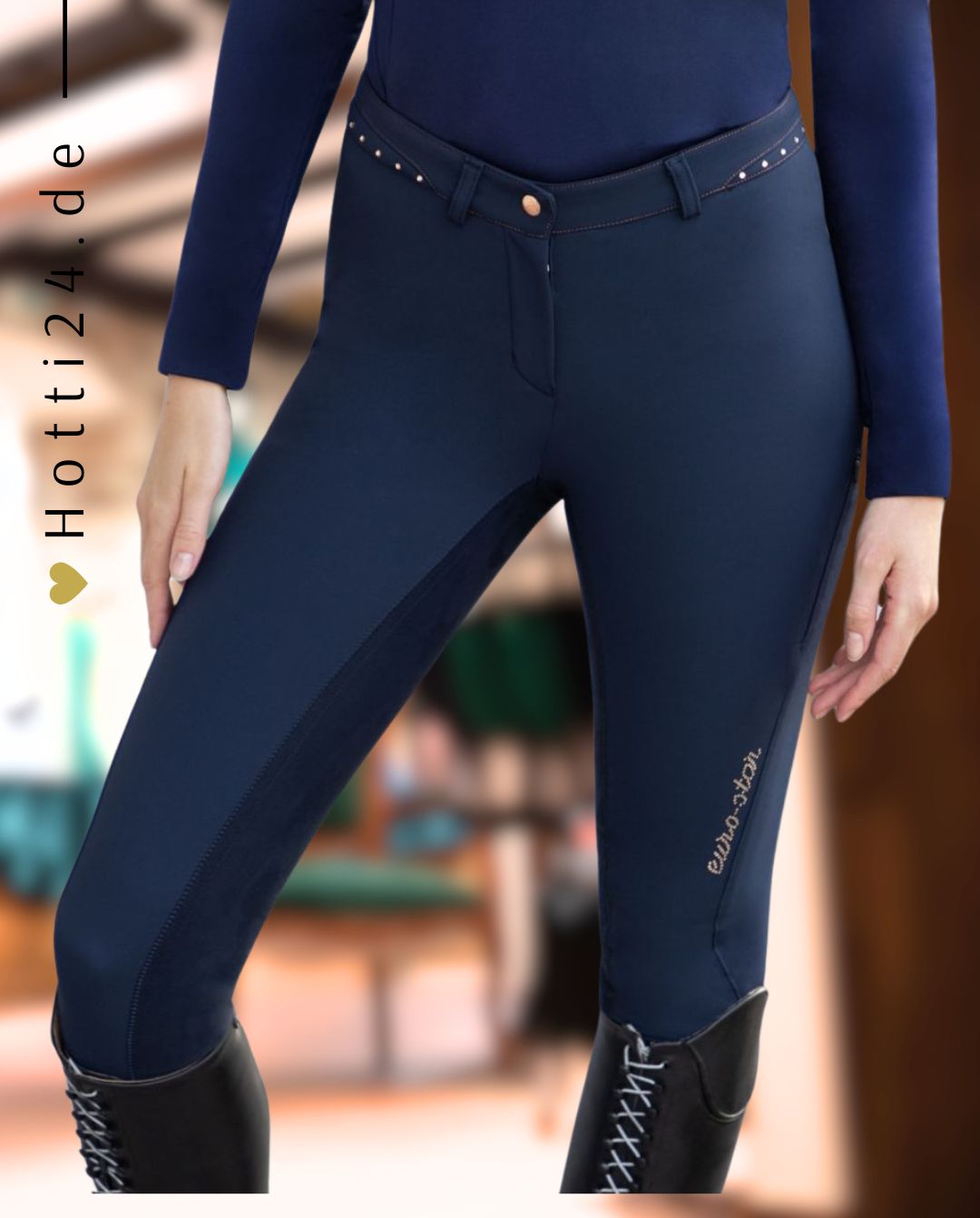 EURO STAR »Reithose ESEquitation Queen FullGrip Evening Blue
