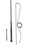 Fleck Longierpeitsche Nylongespinst ERGO-Griff Schwarz teilbar 200 cm