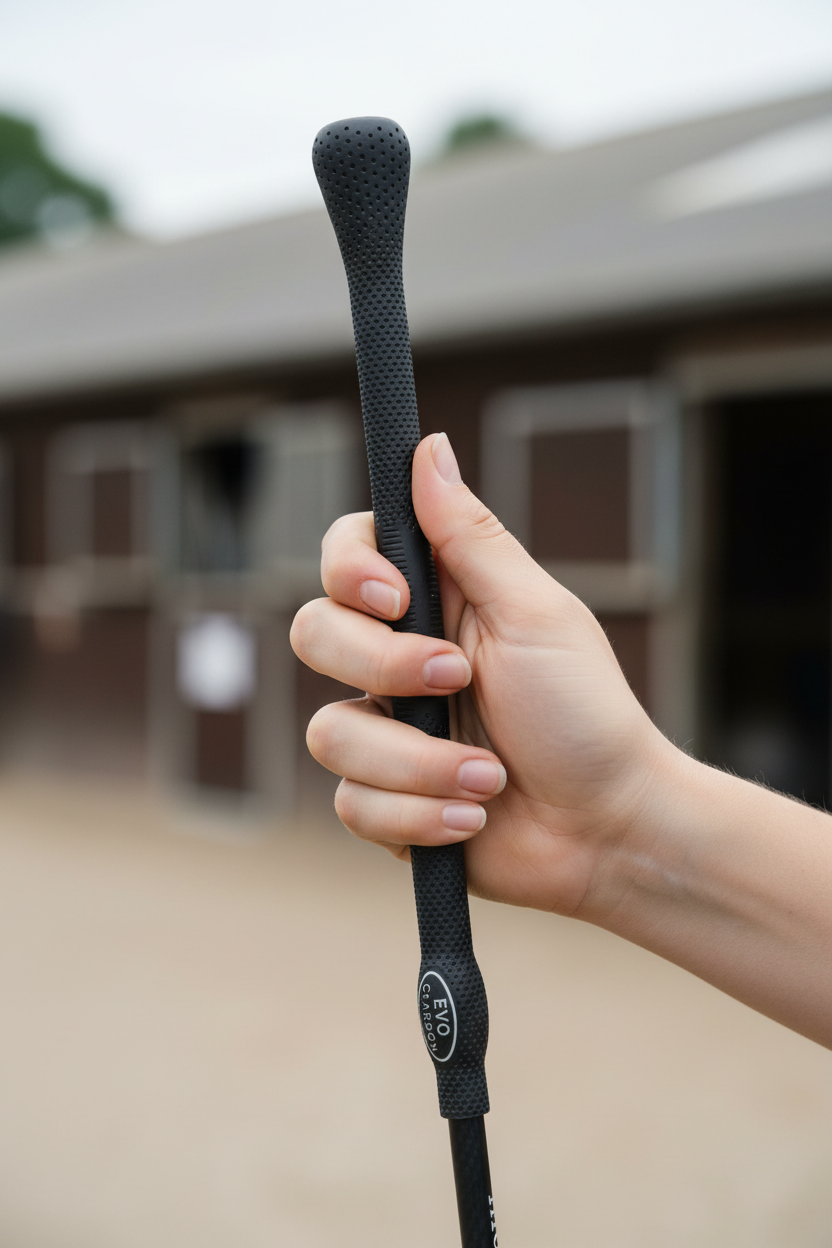 fleck-pferde-springgerte-evo-carbon-schwarz