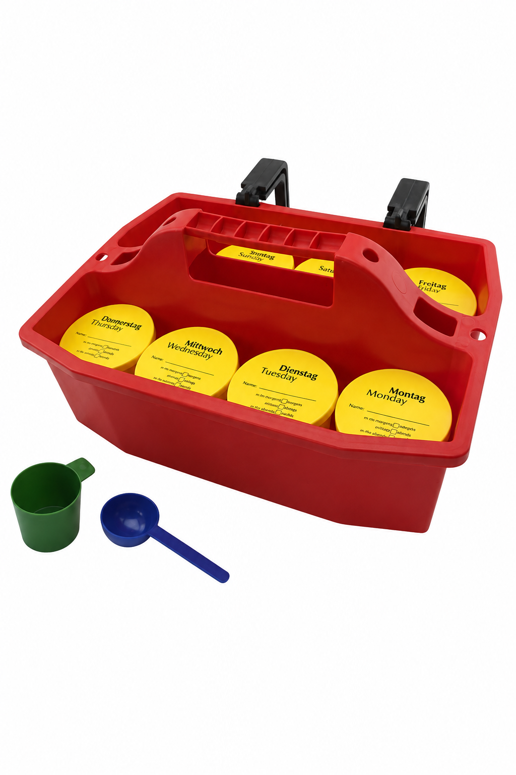 Wochenplaner XL für Zusatzfutter und Medikamente