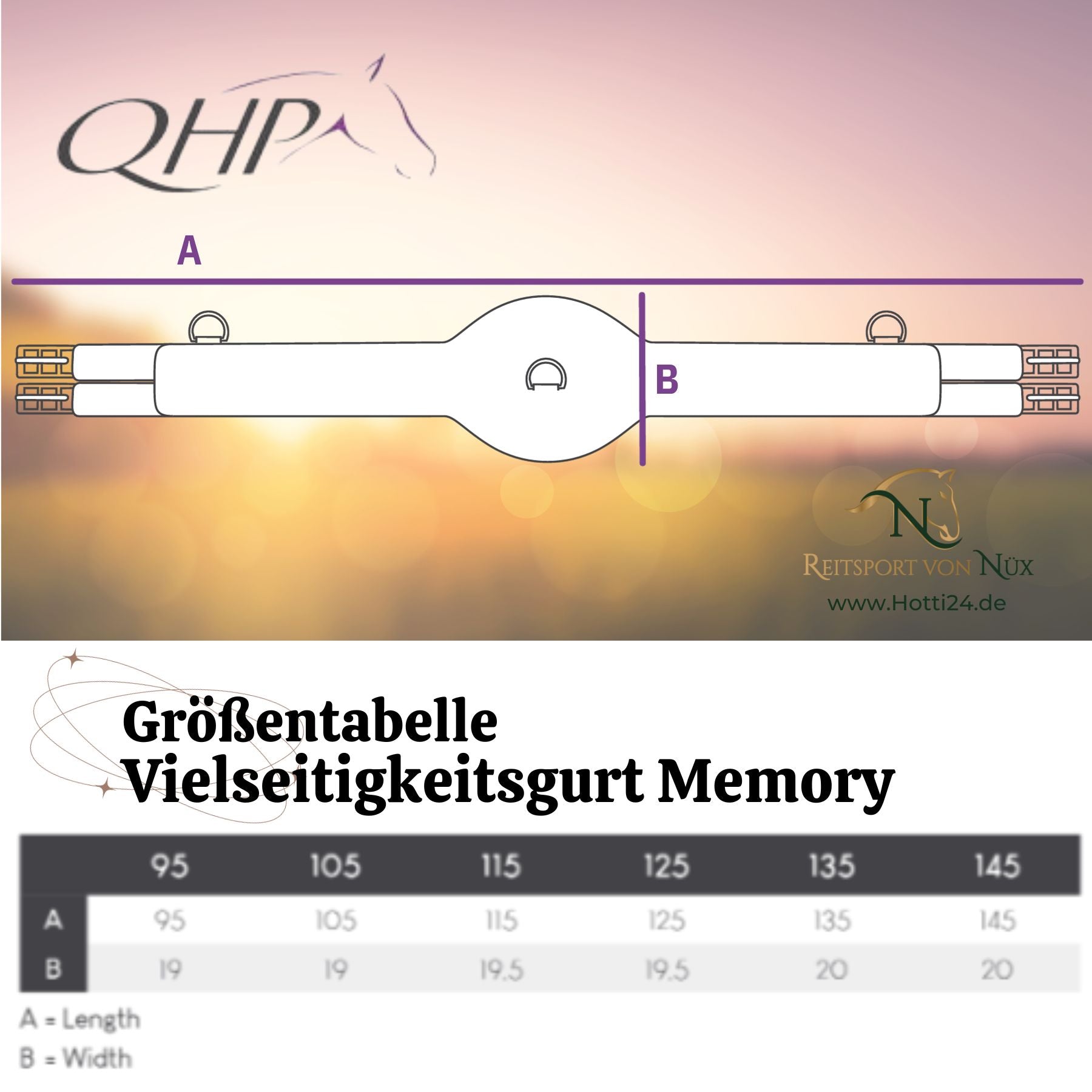 QHP »Vielseitigkeitsgurt Memory