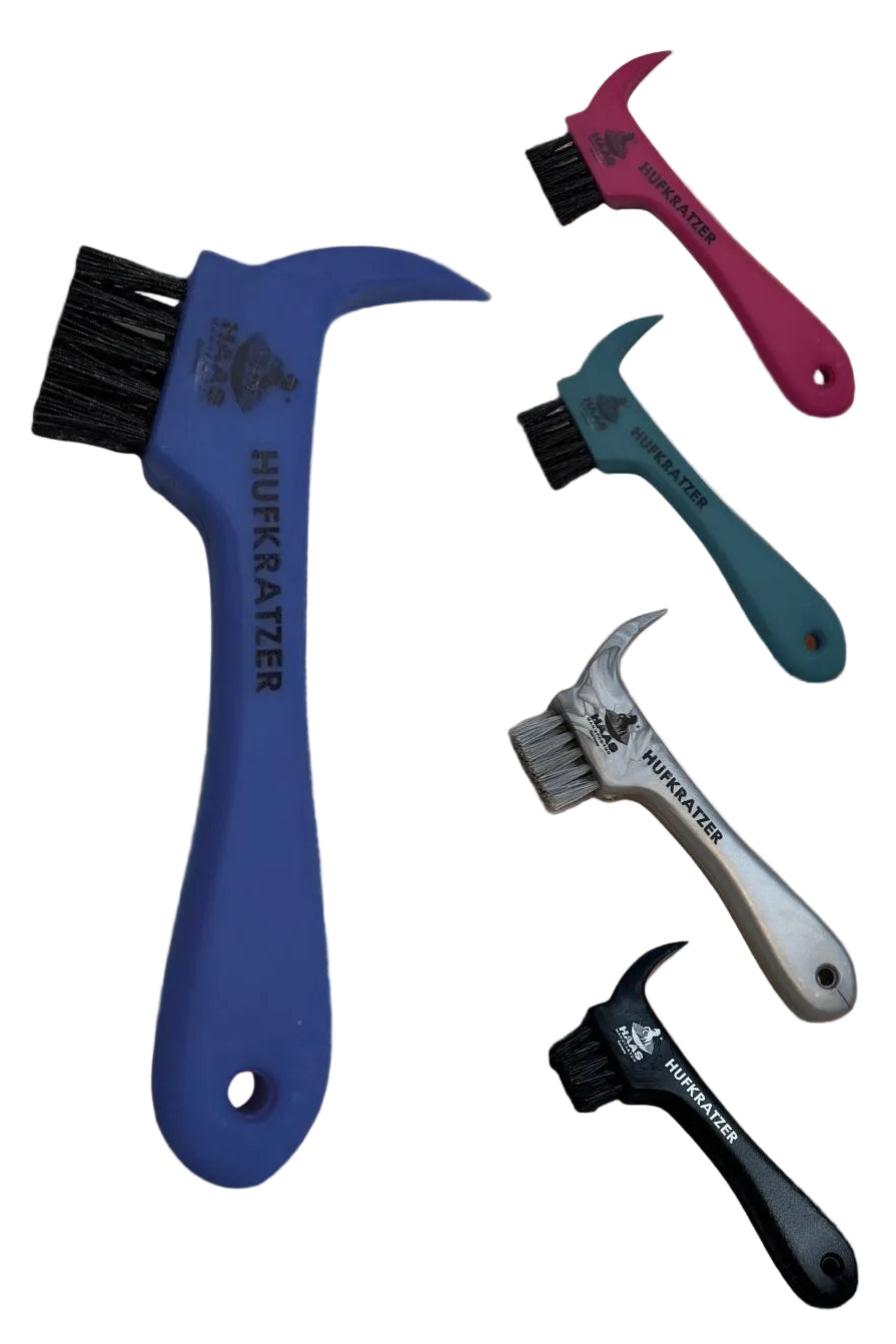 HAAS Pferde Hufkratzer mit festen Borsten