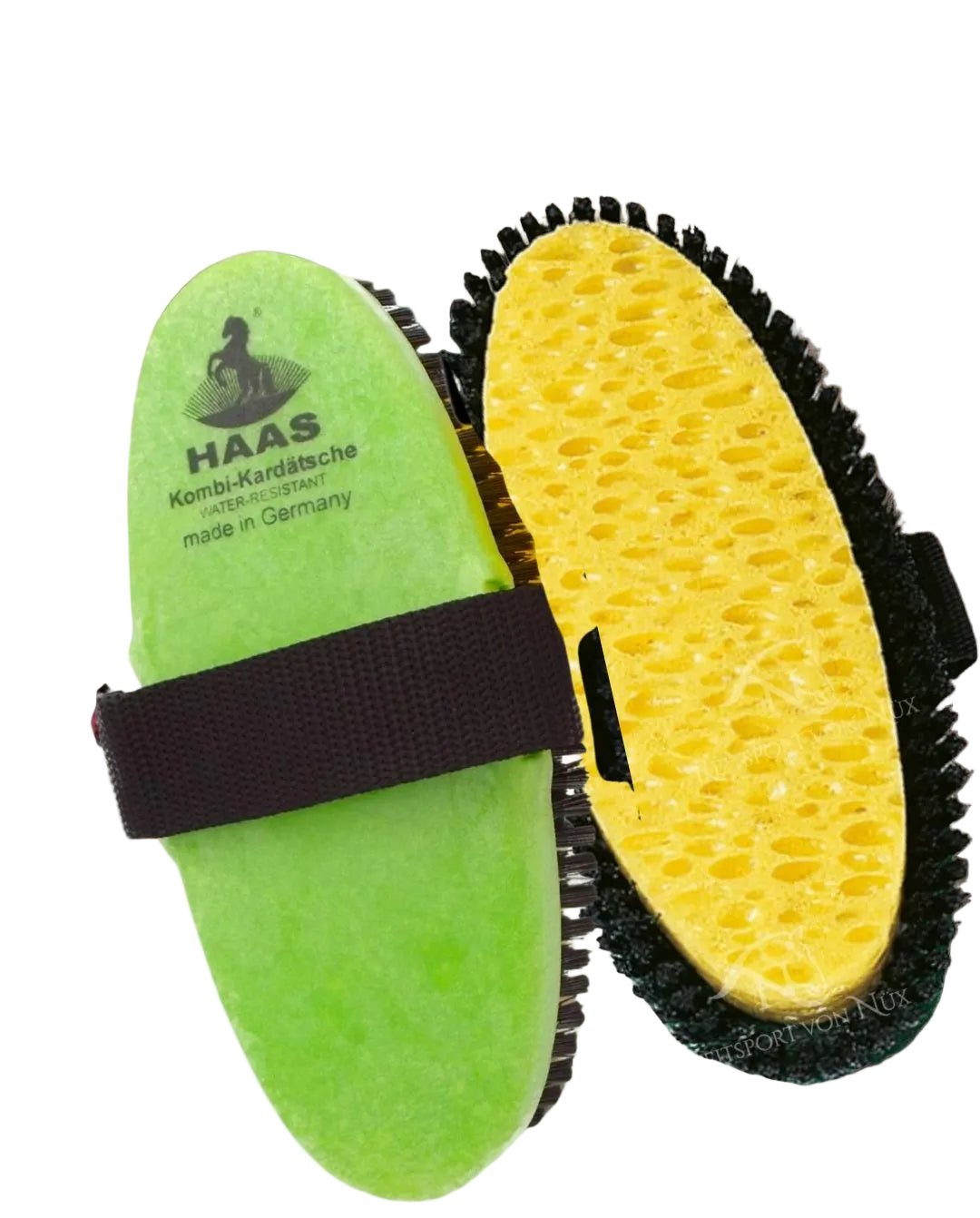haas-manufraktur-pferde-waschbuerste-kombi-green