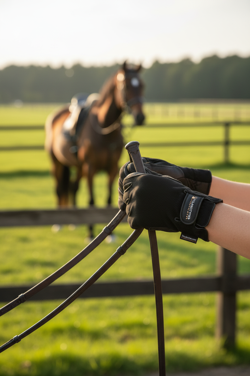 Hauke Schmidt Riding Gloves Rodrigo Black