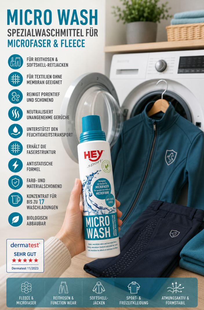 Hey Micro Wash für Microfaser & Fleece 250ml