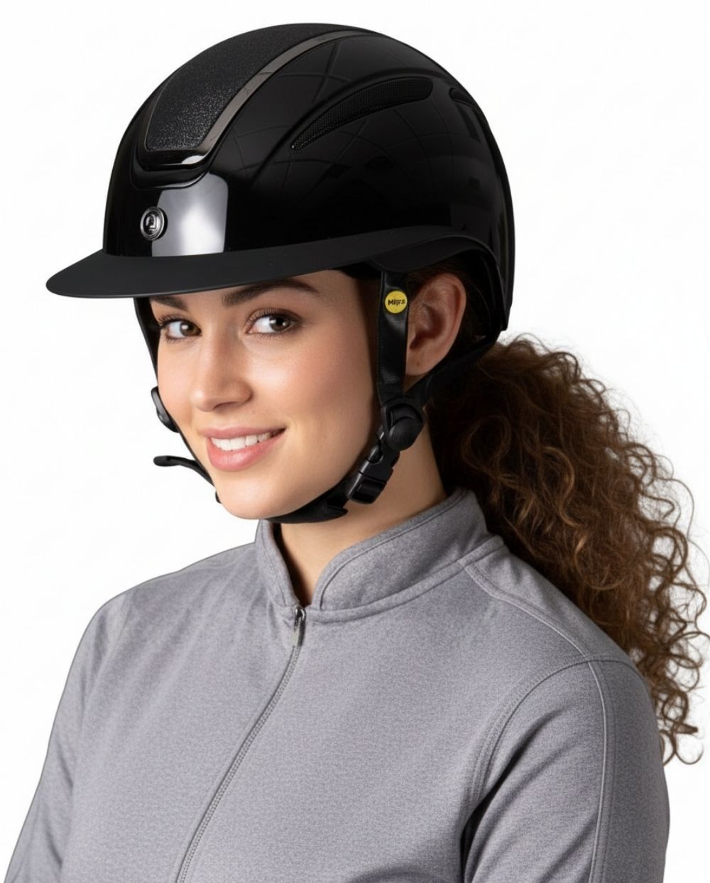 Equipage Reithelm Guardian Mips Black Shine Glitter