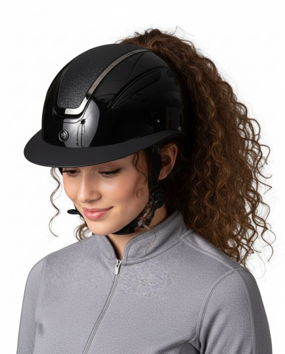 Equipage Reithelm Guardian Mips Black Shine Glitter