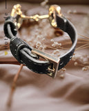 Hotti24 ☛ Shoppe dich glücklich mit HV Polo »Damen Armband Gebiss Schwarz / Gold, dieses schicke Armband wird mit einem eingravierten Logo-Bit, das jedem Outfit eine elegante Note verleiht. Das Armband ist mit einem kleinen Stift verstellbar Artikelnummer 3404093403-125 erhältlich bei www.Hotti24.de - Armband von hinten