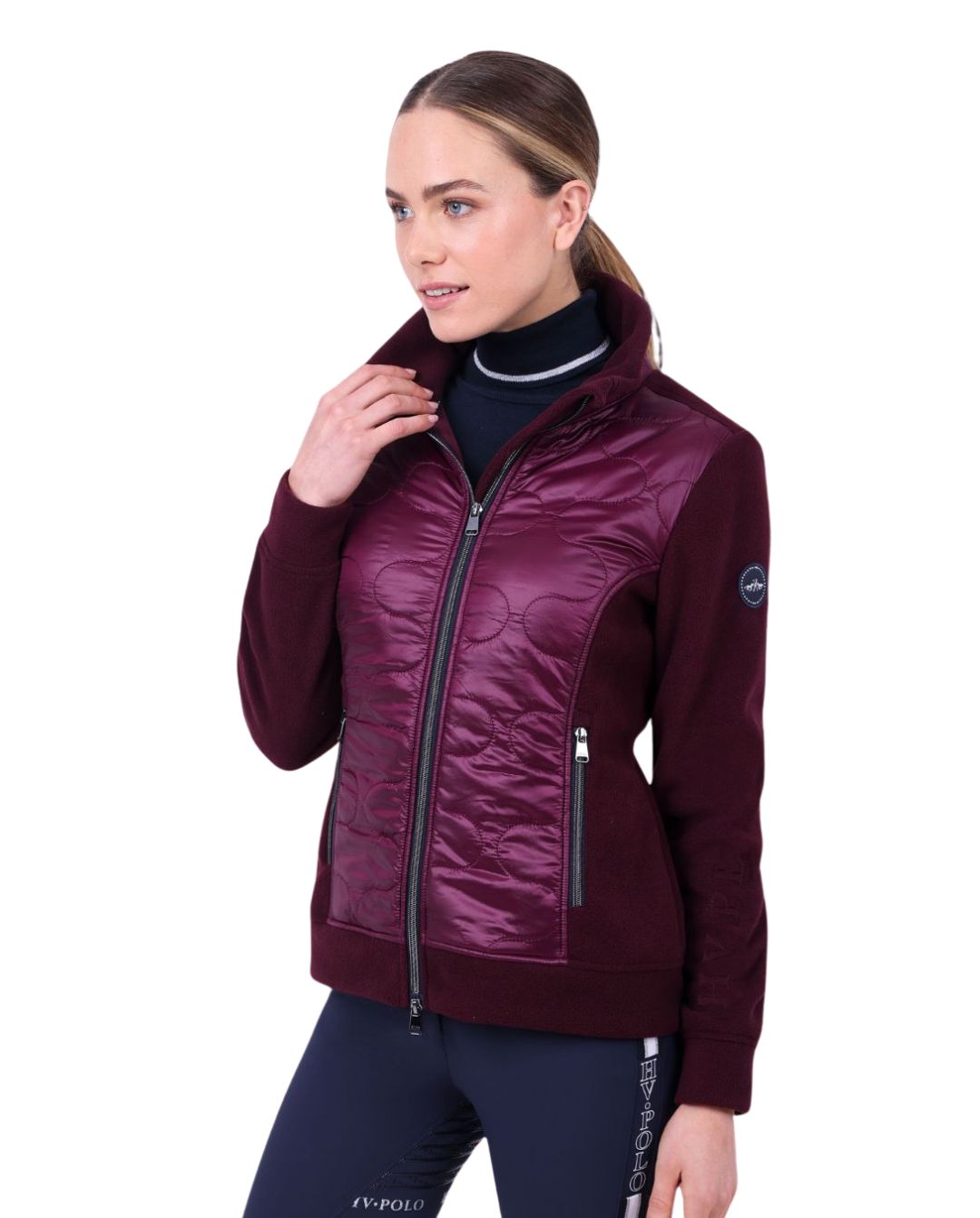 HV Polo "Fleece Jacket HVPDawn Dark Berry