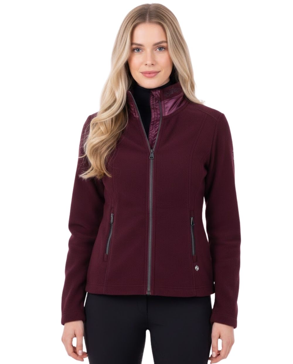 hv-polo-damen-fleecejacke-hvpdionne-dark-berry-0401093451-4018