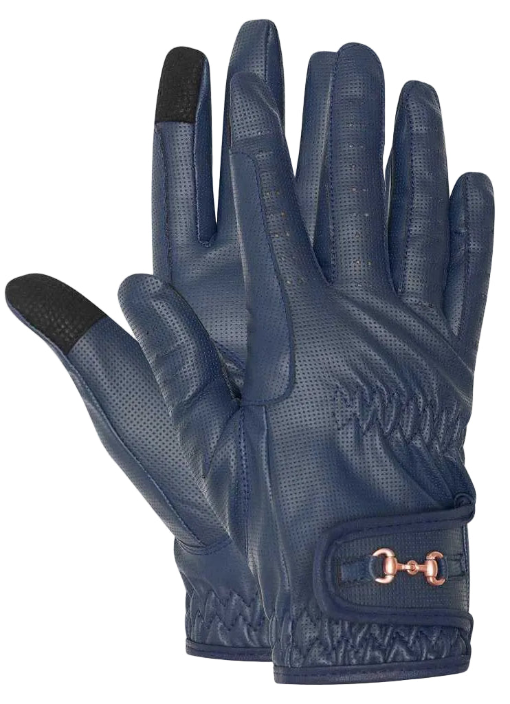 damen reithandschuhe charly blau hv polo
