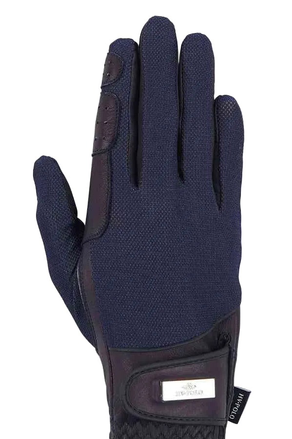 hv polo damen reiten handschuhe darent 0207093201-5001 blau