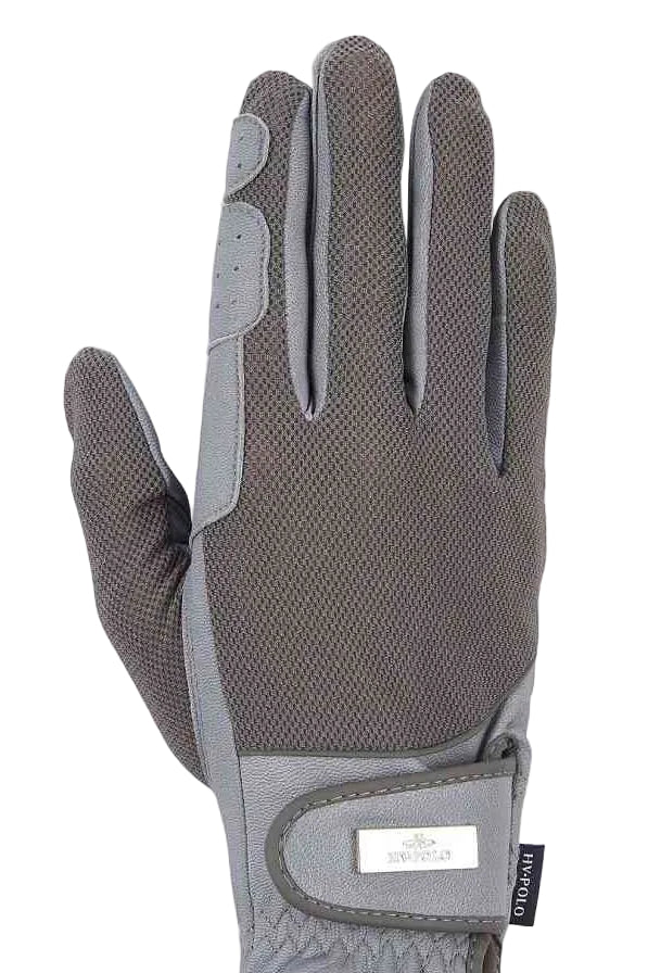 hv polo damen reiten handschuhe darent 0207093201-7091 grau