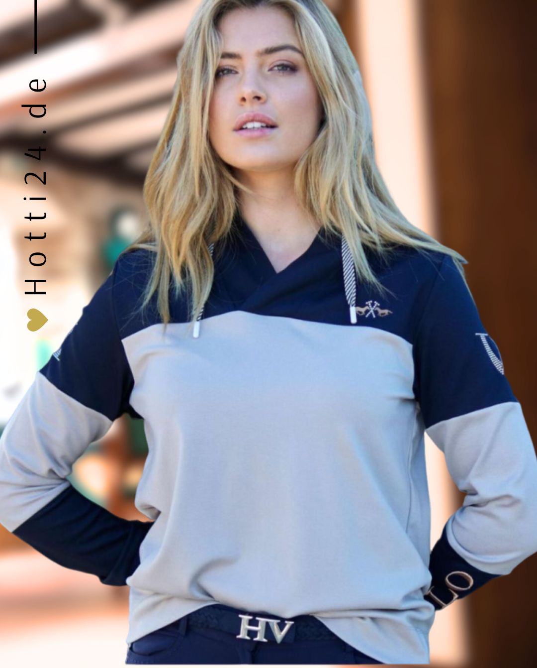 HV Polo »Hoodie HVPPeggy Pearl Grey