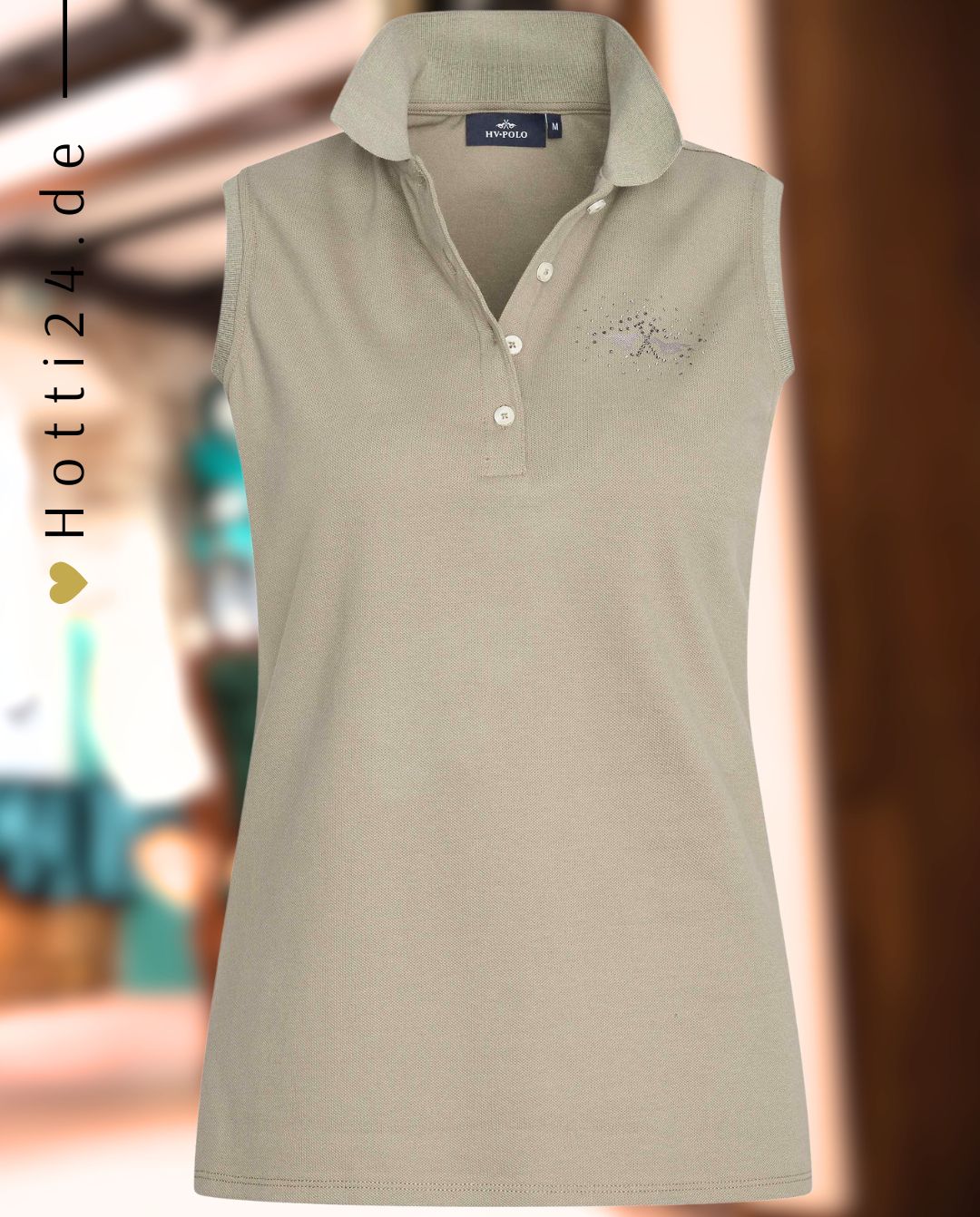 HV POLO »Poloshirt HVPClassic ärmellos Oil Green