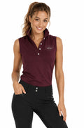 HV Polo »Ladies' Sleeveless Polo Shirt HVPClassic Dark Berry