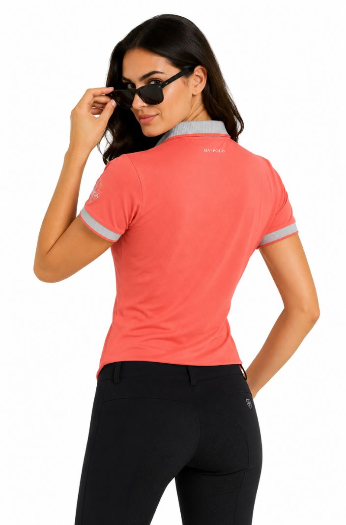 HV Polo Poloshirt HVPFavouritas Tech Bright Coral