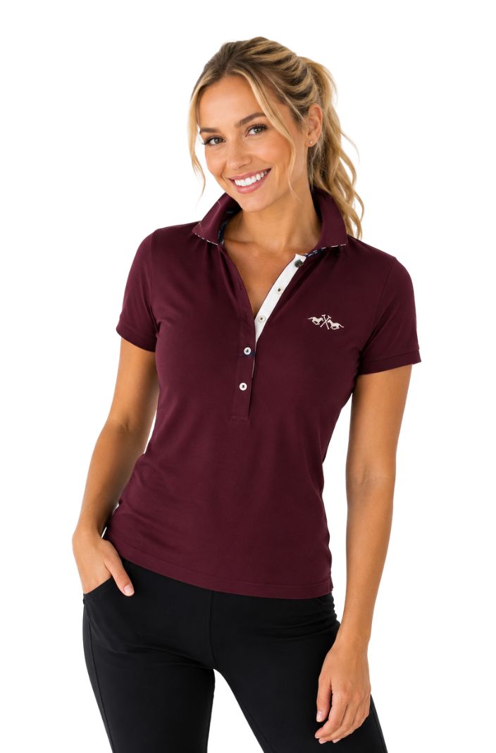 HV Polo Poloshirt HVPLena Dark Berry