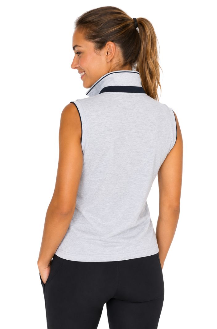 HV Polo Poloshirt HVPLia ärmellos Grau