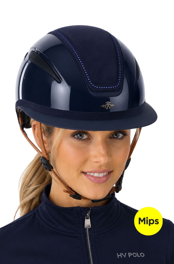 HV Polo Reithelm HVPMagnifica Mips Navy Glanz