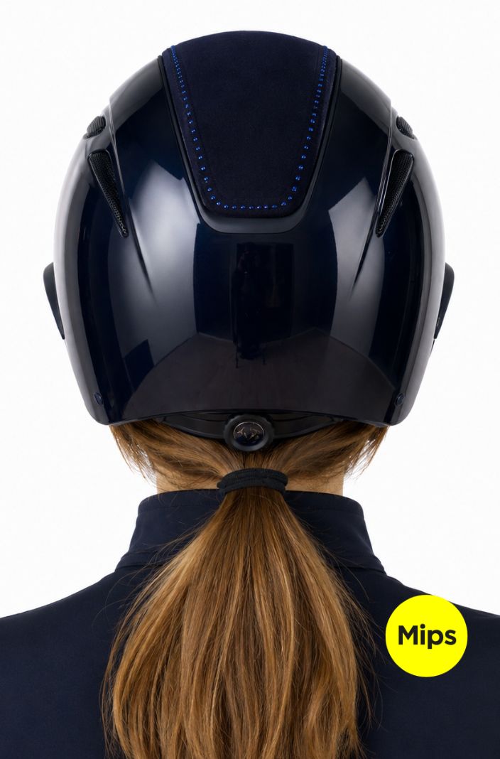 HV Polo Reithelm HVPMagnifica Mips Navy Glanz