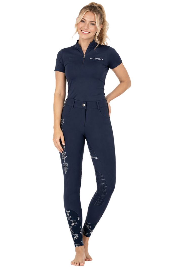 HV Polo Reithose HVPMarijn FullGrip Navy