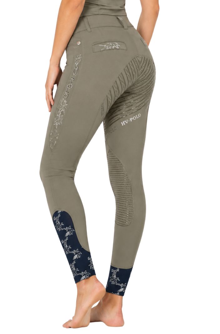 HV Polo Reithose HVPMarijn FullGrip Oil Green