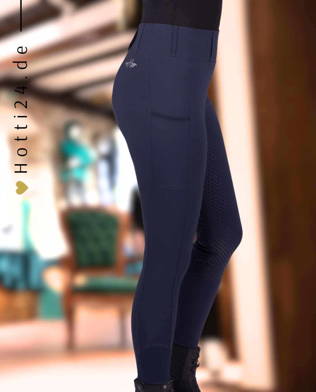 HV POLO »Reitleggings HVPClassic FullGrip Navy