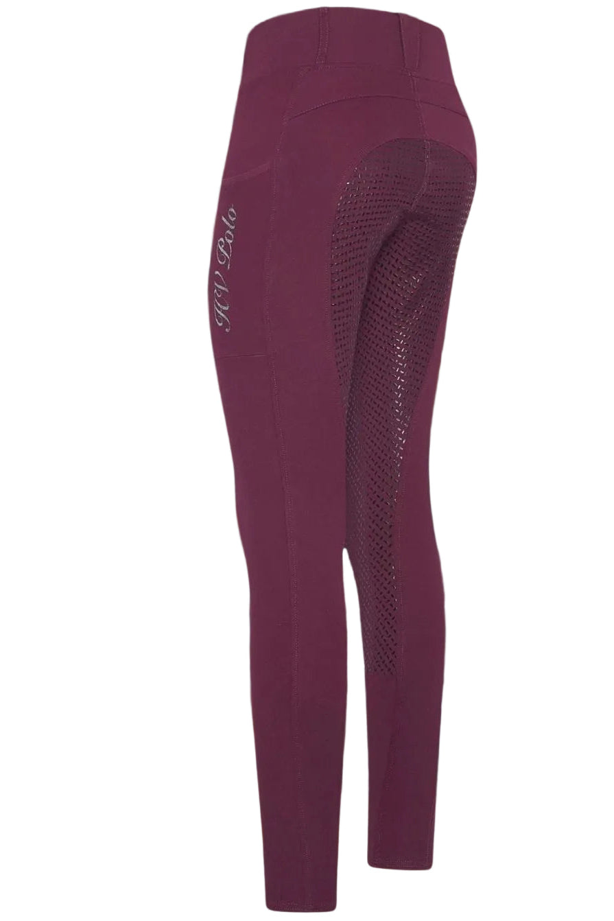 HV Polo »Damen Reitleggings HVPLuci FullGrip Dark Berry