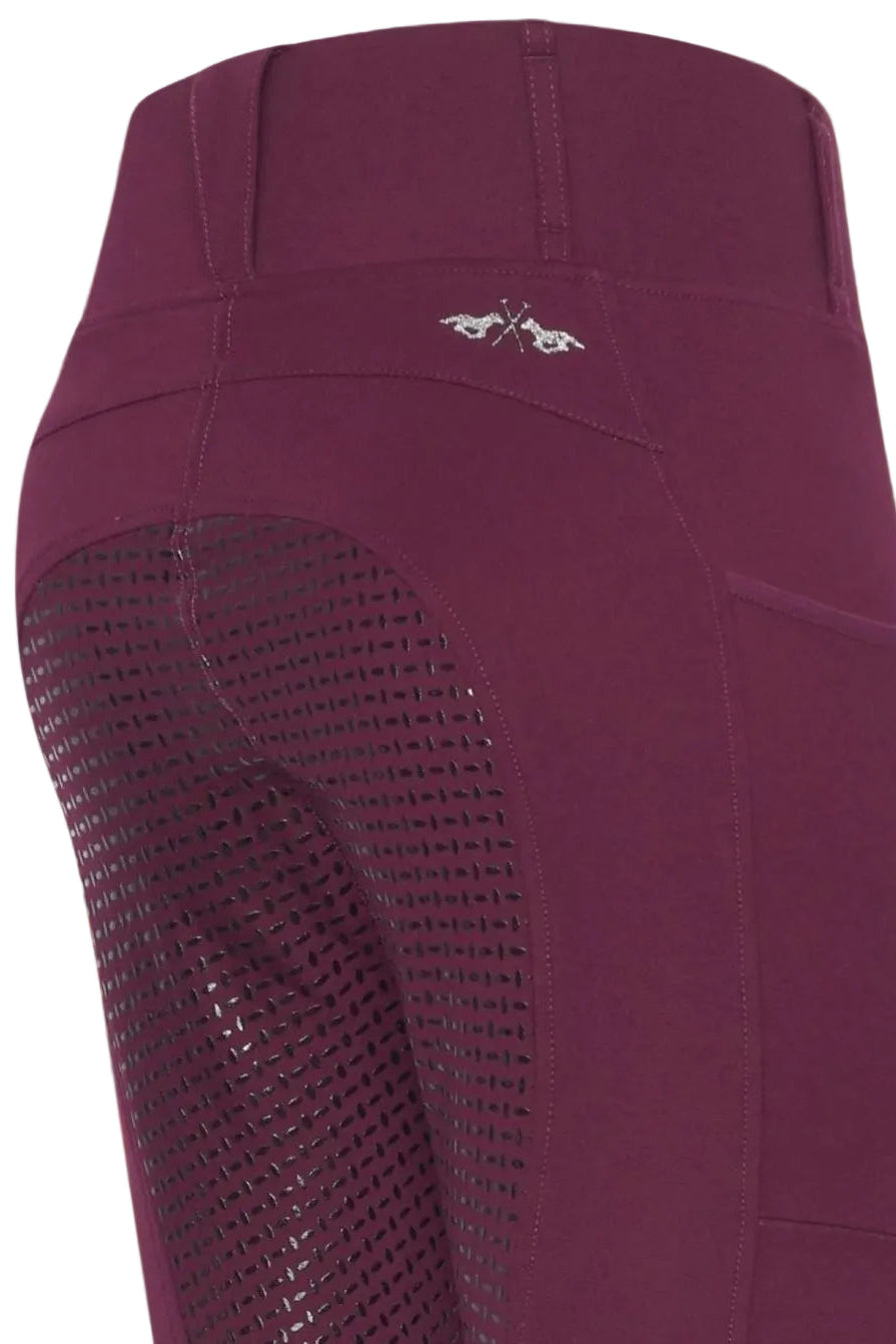 HV Polo »Ladies' Riding Leggings HVPLuci FullGrip Dark Berry
