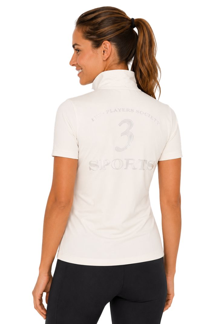 HV Polo Reitshirt Tech HVPFavouritas Platinum Ivory