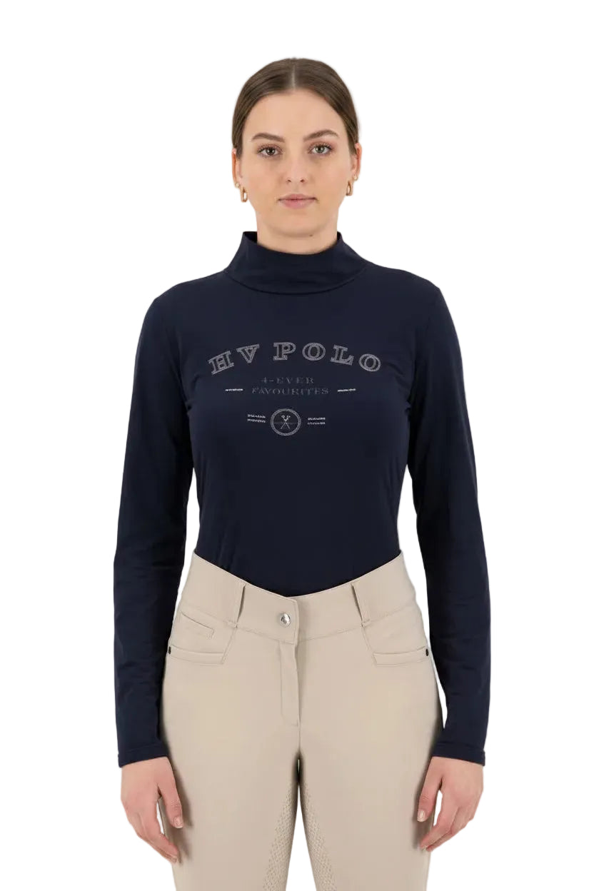 HV Polo Reitshirt Langarm HVPDarcy Navy