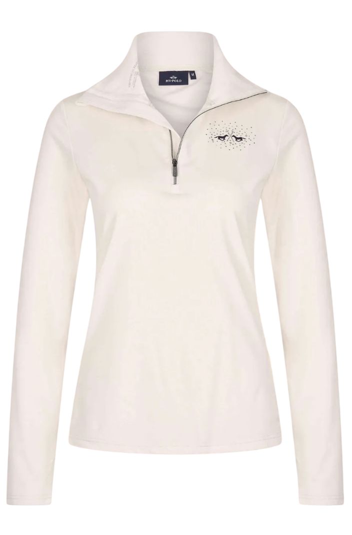 HV Polo Reitshirt Langarm HVPDarlene Ivory