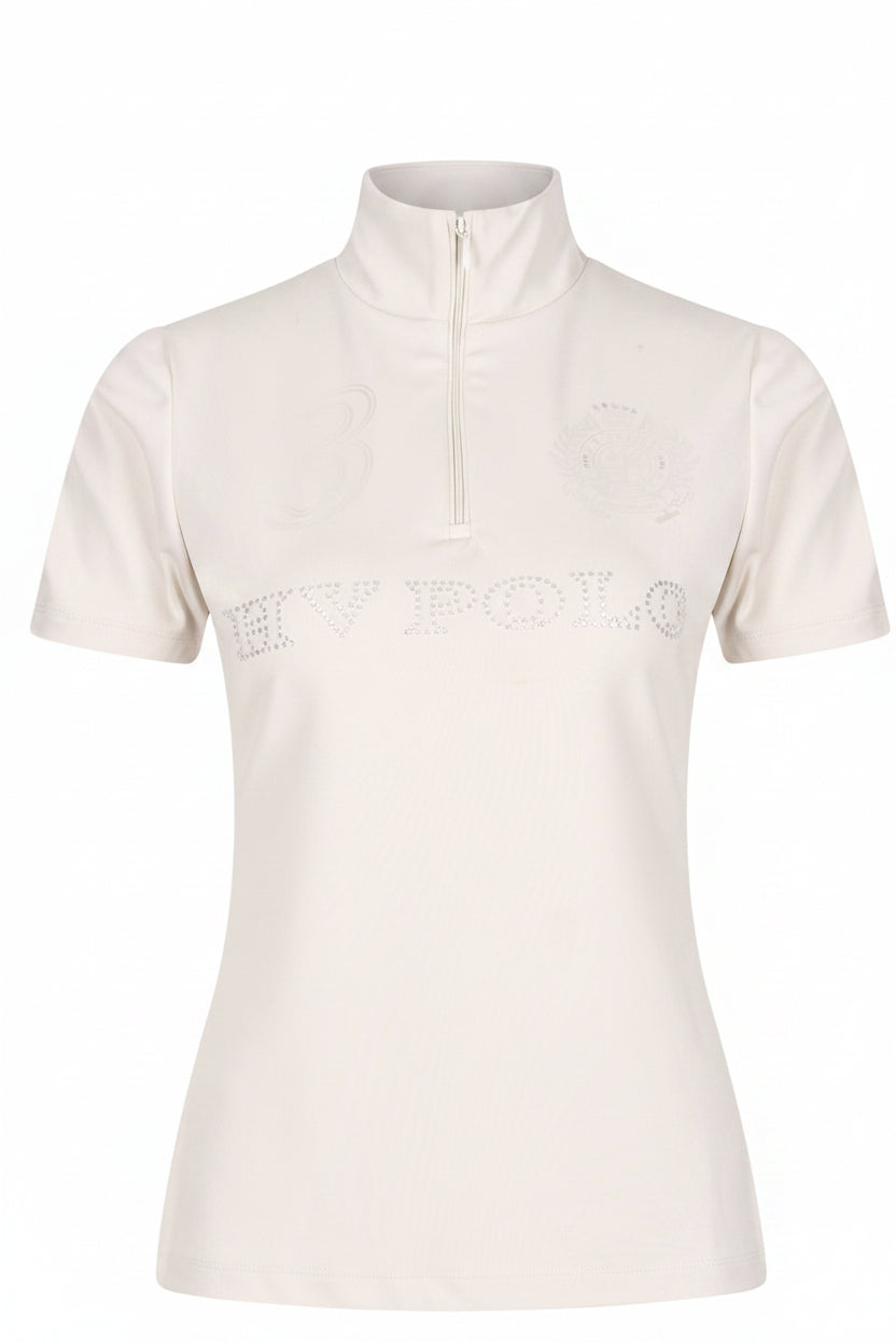 HV Polo Reitshirt Tech HVPFavouritas Platinum Ivory
