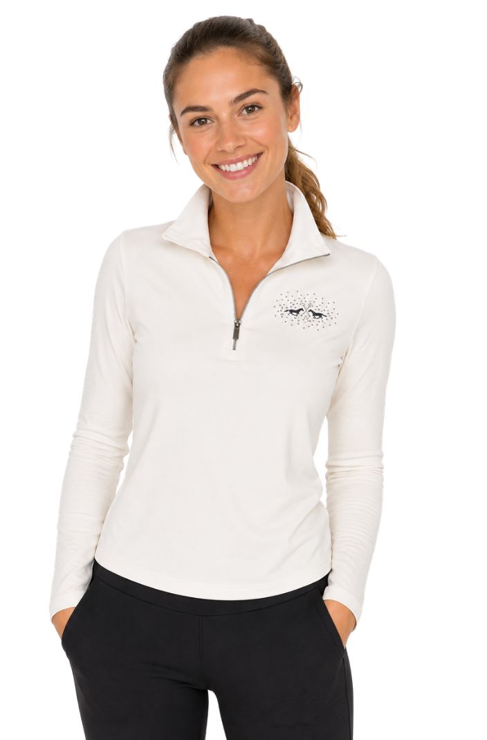 HV Polo Reitshirt Langarm HVPDarlene Ivory