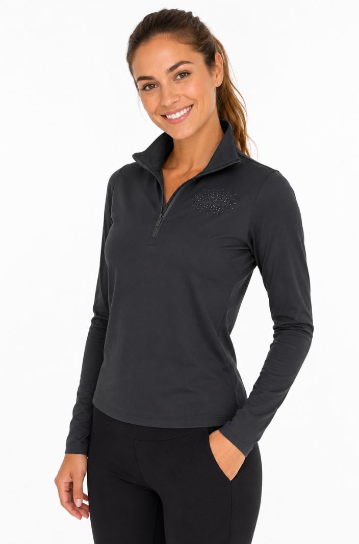 HV Polo Reitshirt Langarm HVPDarlene Grey