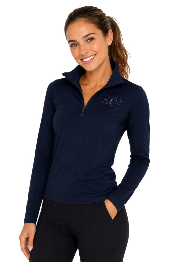 HV Polo Reitshirt Langarm HVPDarlene Navy