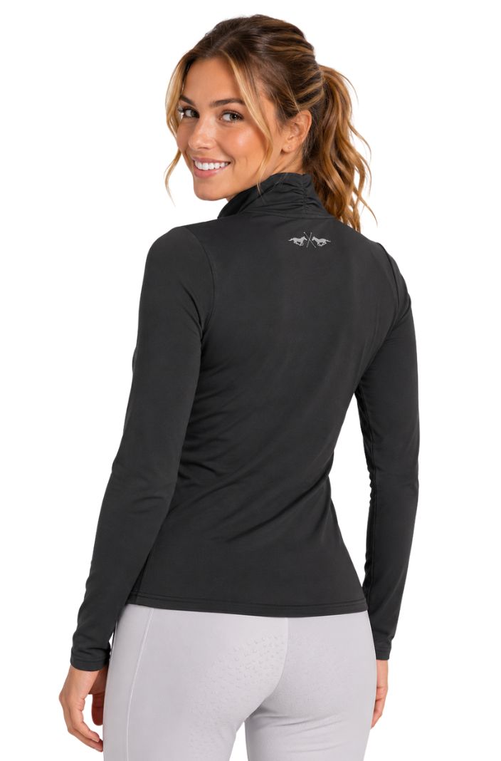 HV Polo Reitshirt Langarm HVPLumi Anthrazit